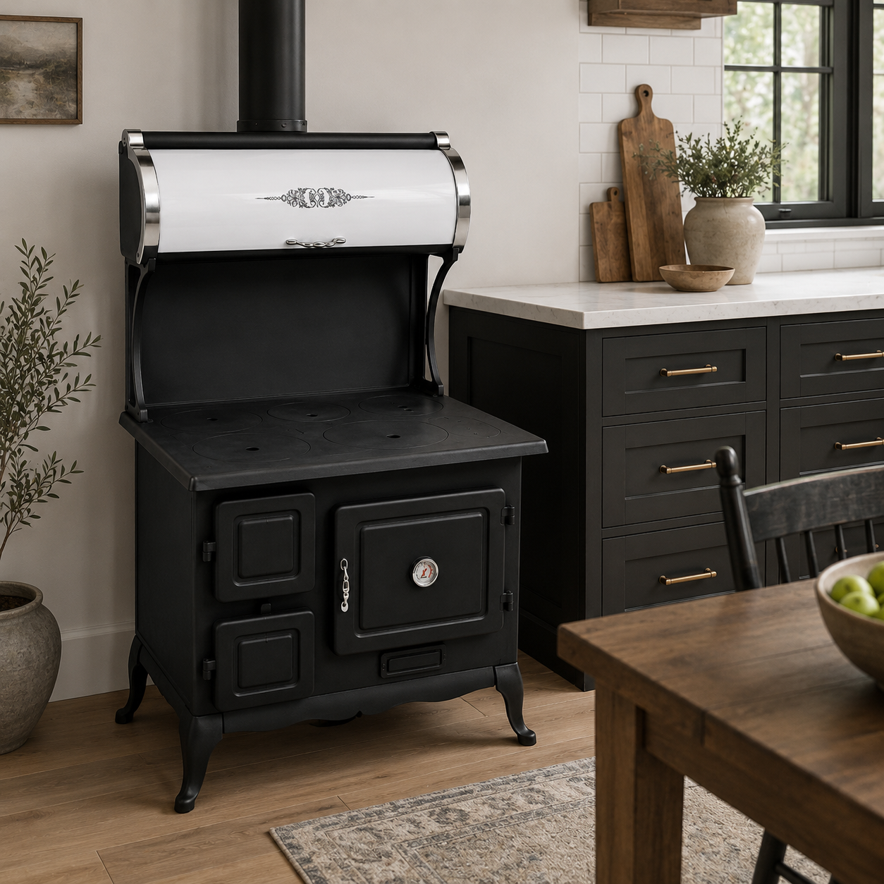 Ocotillo Cast-Iron Wood-Burning Stove