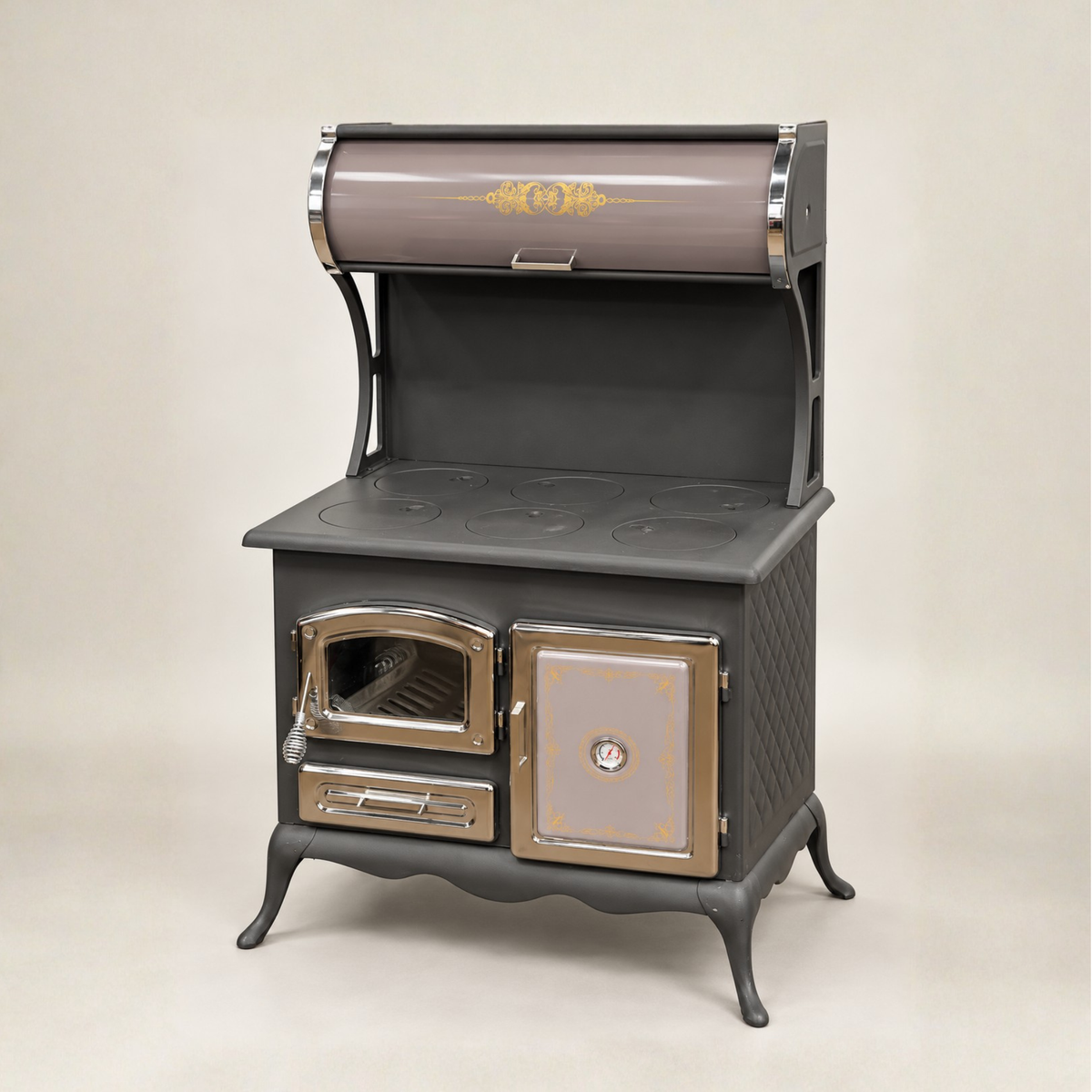 Moonstone Cast-Iron Wood-Burning Stove